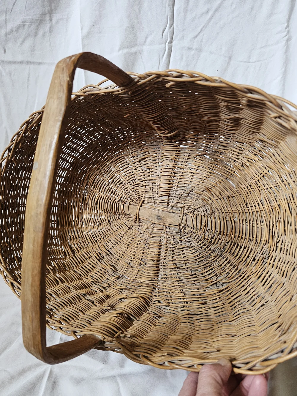 Natural Woven Brown Storage Basket with Handle - Home Accents